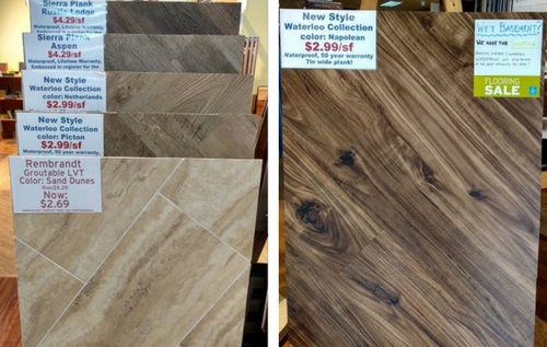 LVT flooring sale